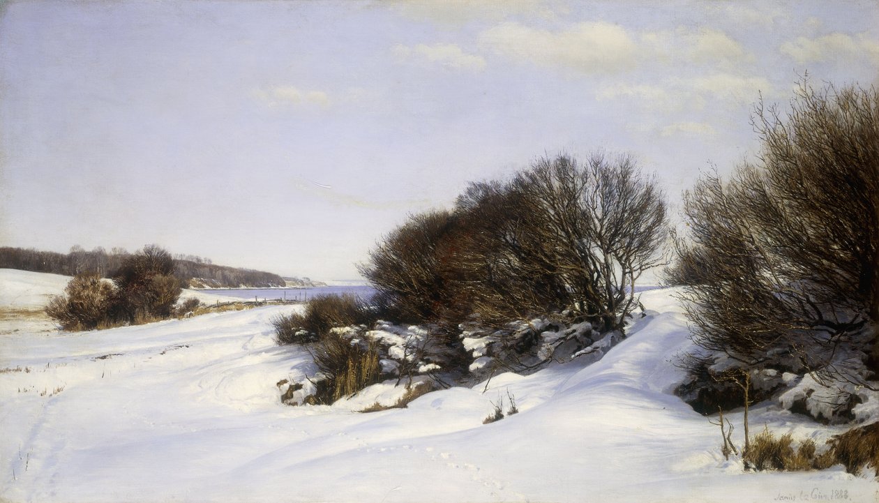 Tél a tenger mellett, 1888 alkotó: Janus La Cour