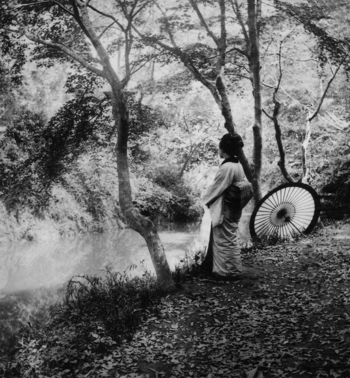 Ősz Japánban, 1900 körül (album fotó) alkotó: Japanese Photographer