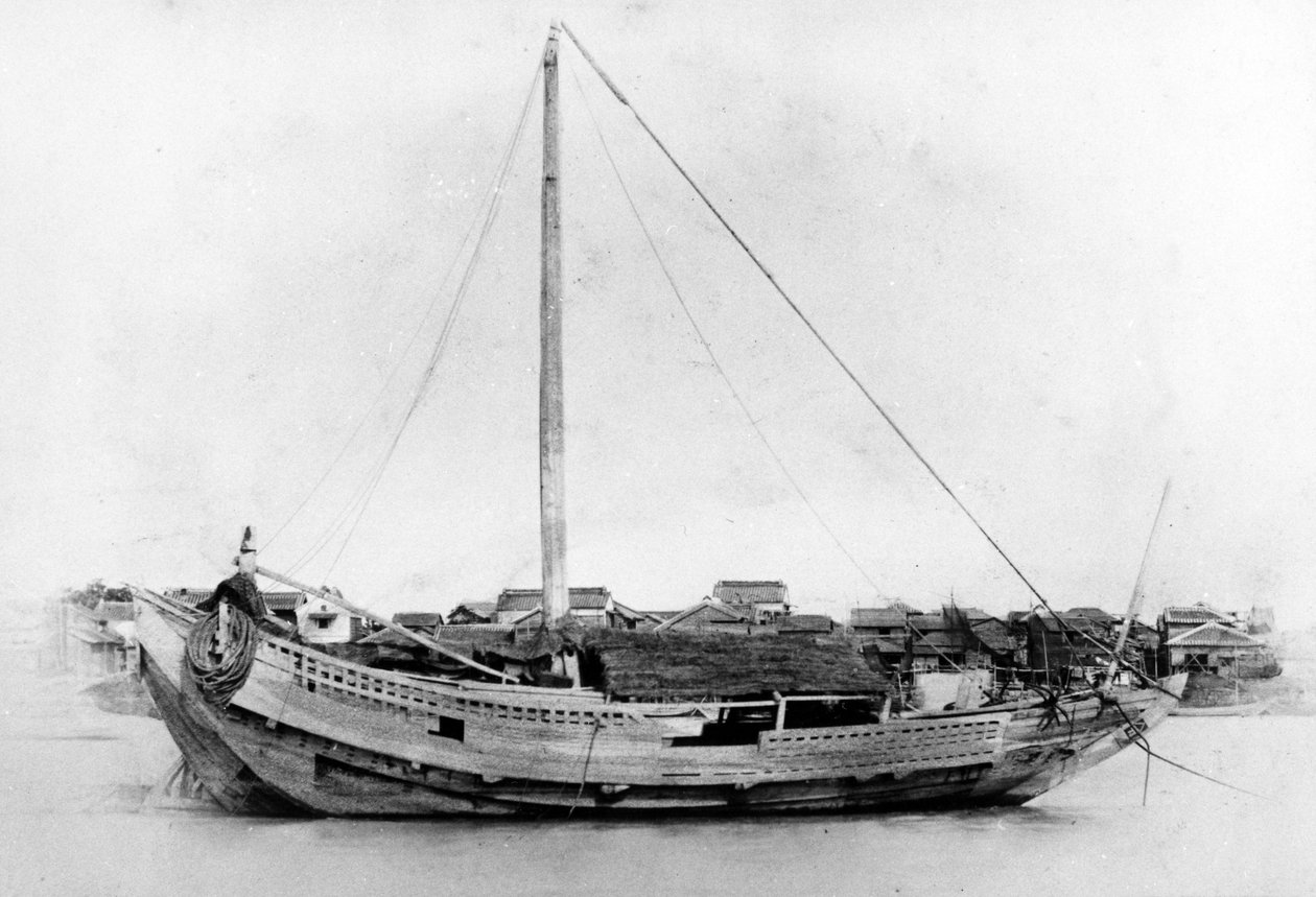 Japán csónak, 1860-as évek körül alkotó: Japanese Photographer