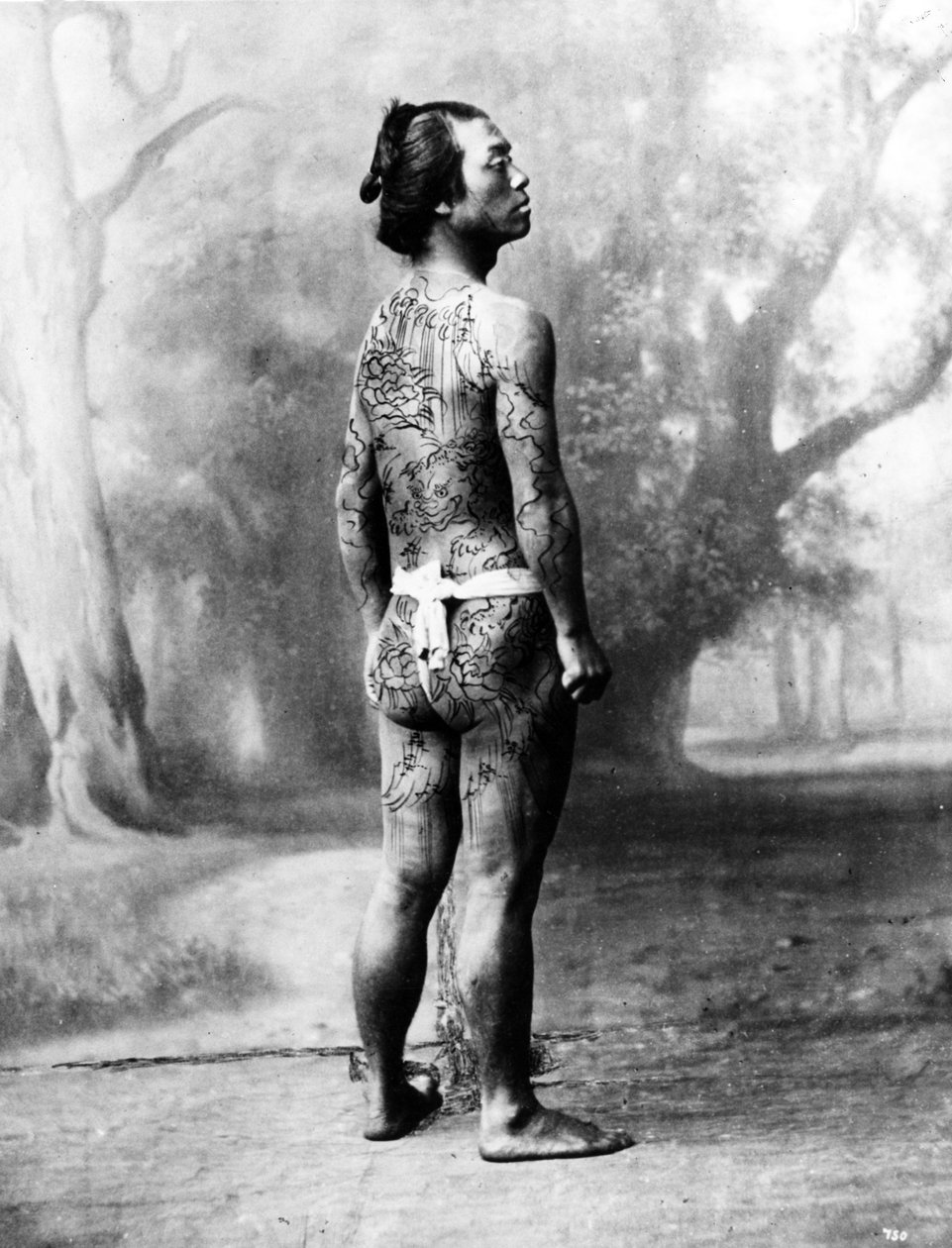 Tattooed Betto, c.1860-80 alkotó: Japanese Photographer