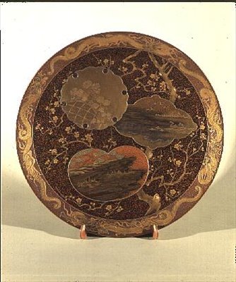 Tányér, 1830 körüli (lakk) alkotó: Japanese School