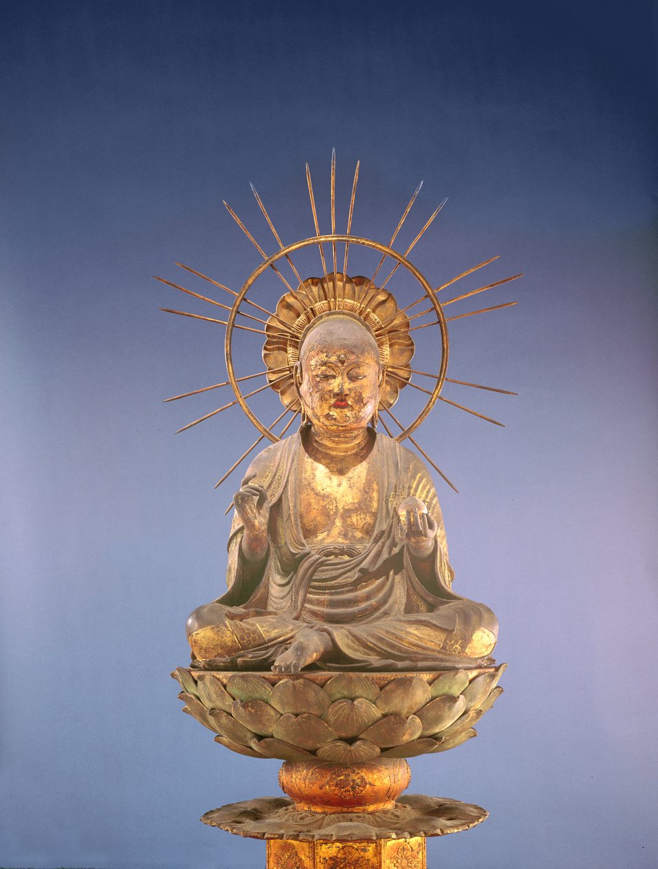 Jizo Bosatsu (Ksitigarbha), Kamakura-korszak (1185-1333), a 13. század második fele (fa, lakk és aranylevél) (lásd még: 394838) alkotó: Japanese School