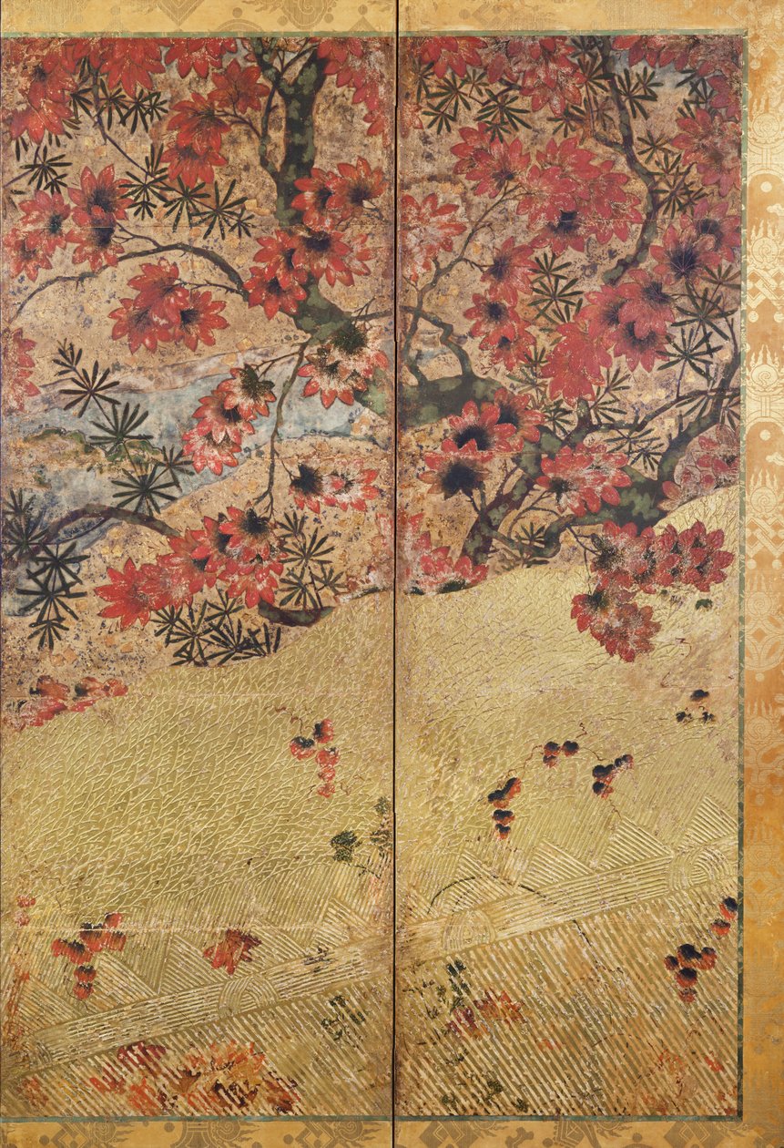Őszi növények, 1550 körül, alkotó: Japanese School