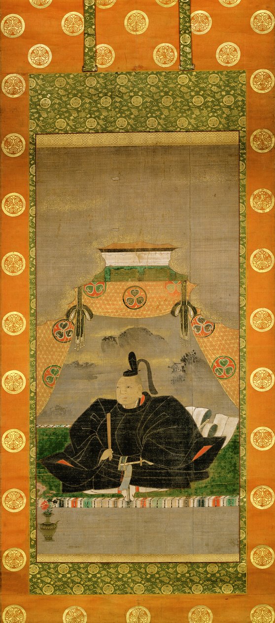 Tokugawa Ieyasu (1543-1616) portréja, japán, 17. század alkotó: Japanese School