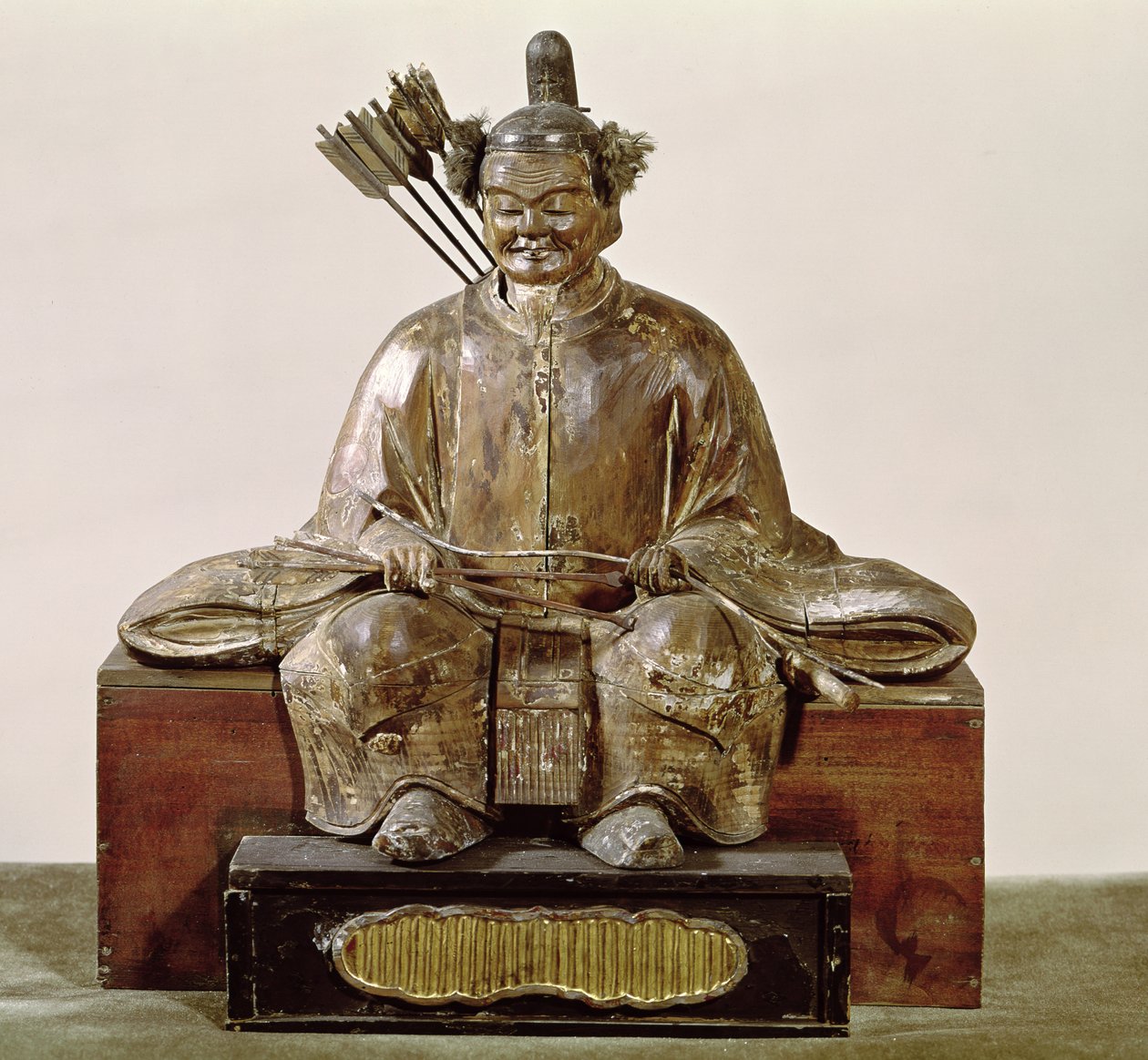 A Sadaijin ünnepi jelmezben, Muromachi-korszak (polikróm fa) alkotó: Japanese School