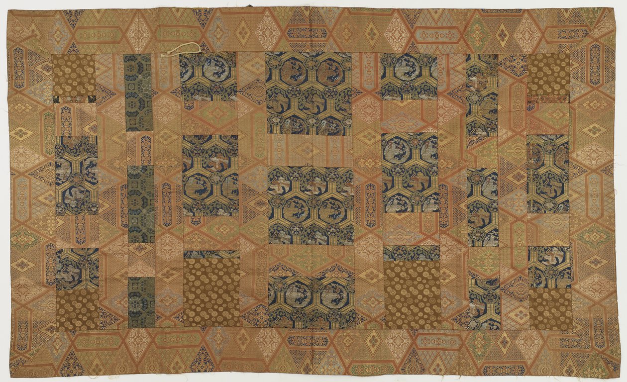 Egy buddhista szerzetesi köntös, foltozva; kesa ??, Edo-korszak, 1615-1868 (selyem) alkotó: Japanese School