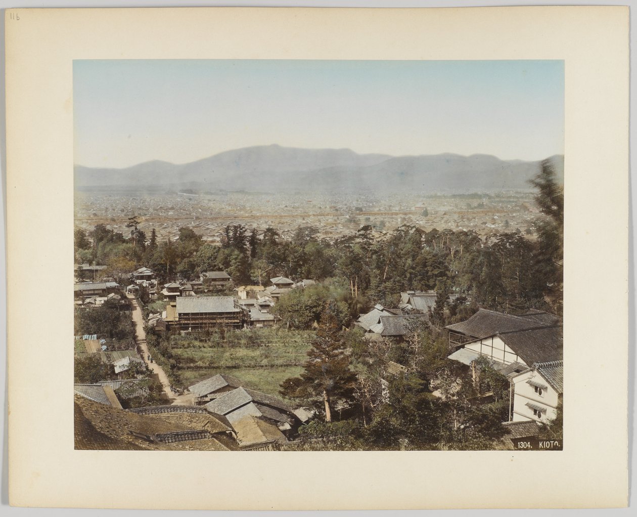 Kiotó, Japán (kézzel színezett fekete-fehér fotó) alkotó: Japanese Photographer
