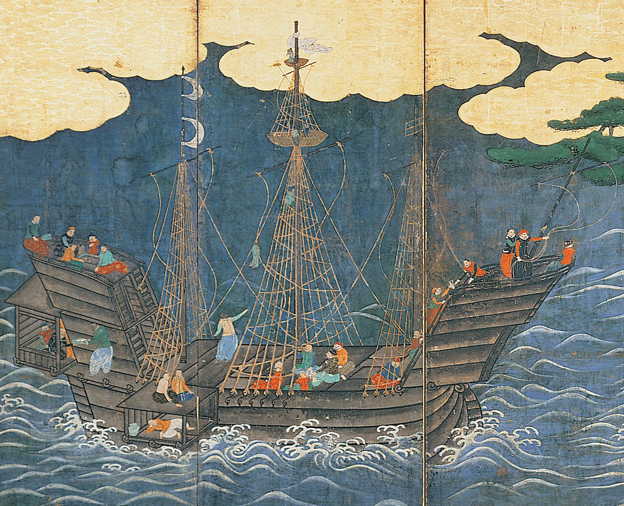 A déli barbárok érkezése alkotó: Japanese School