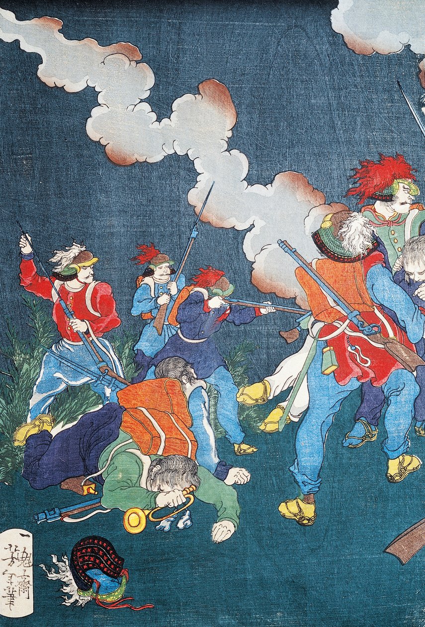 Csatajelenet, sewamono (hazai játék) alkotó: Japanese School