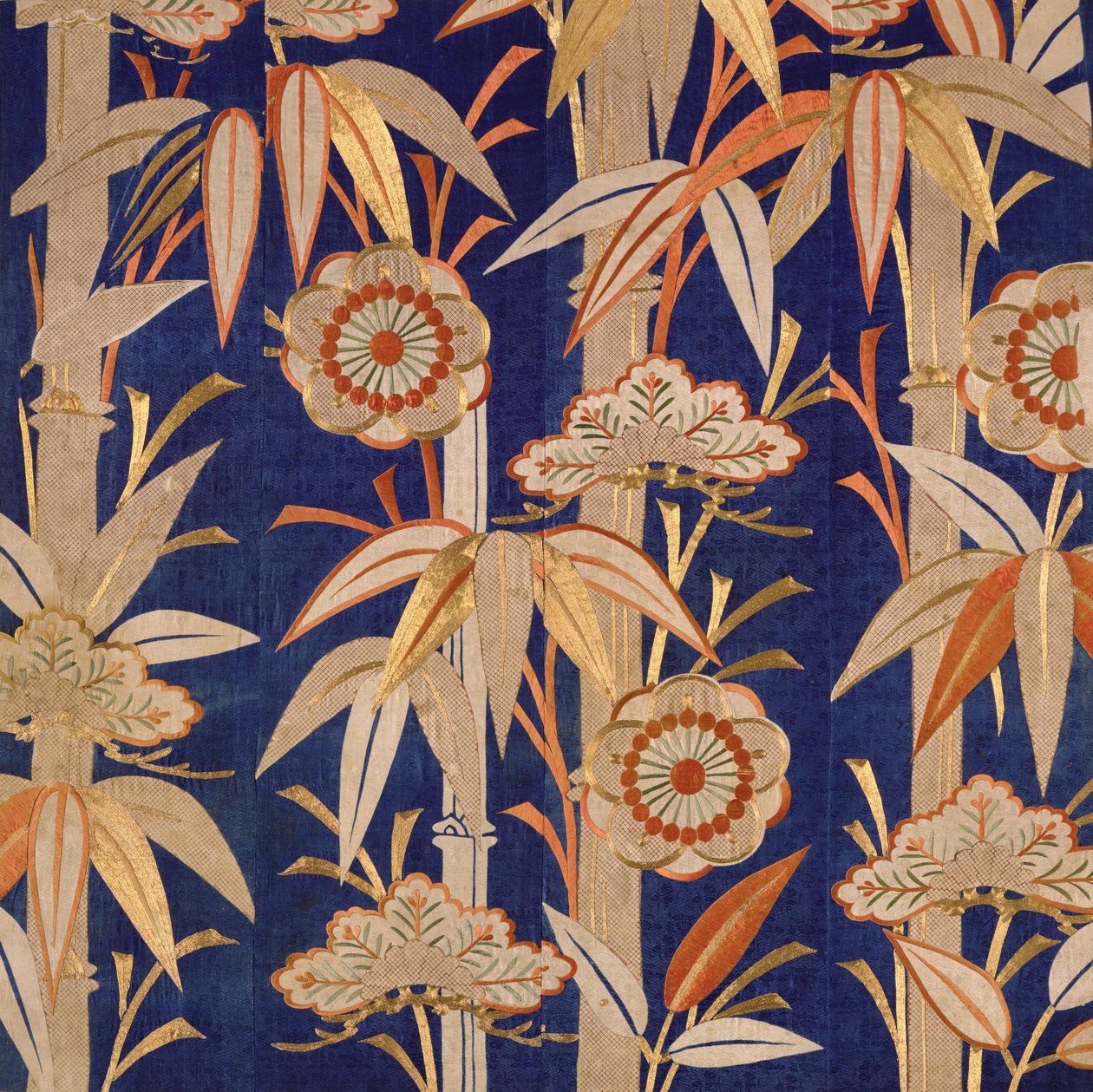 Buddhista templom oltárterítője, Edo-korszak (1600-1868) 1805 (selyem) alkotó: Japanese School