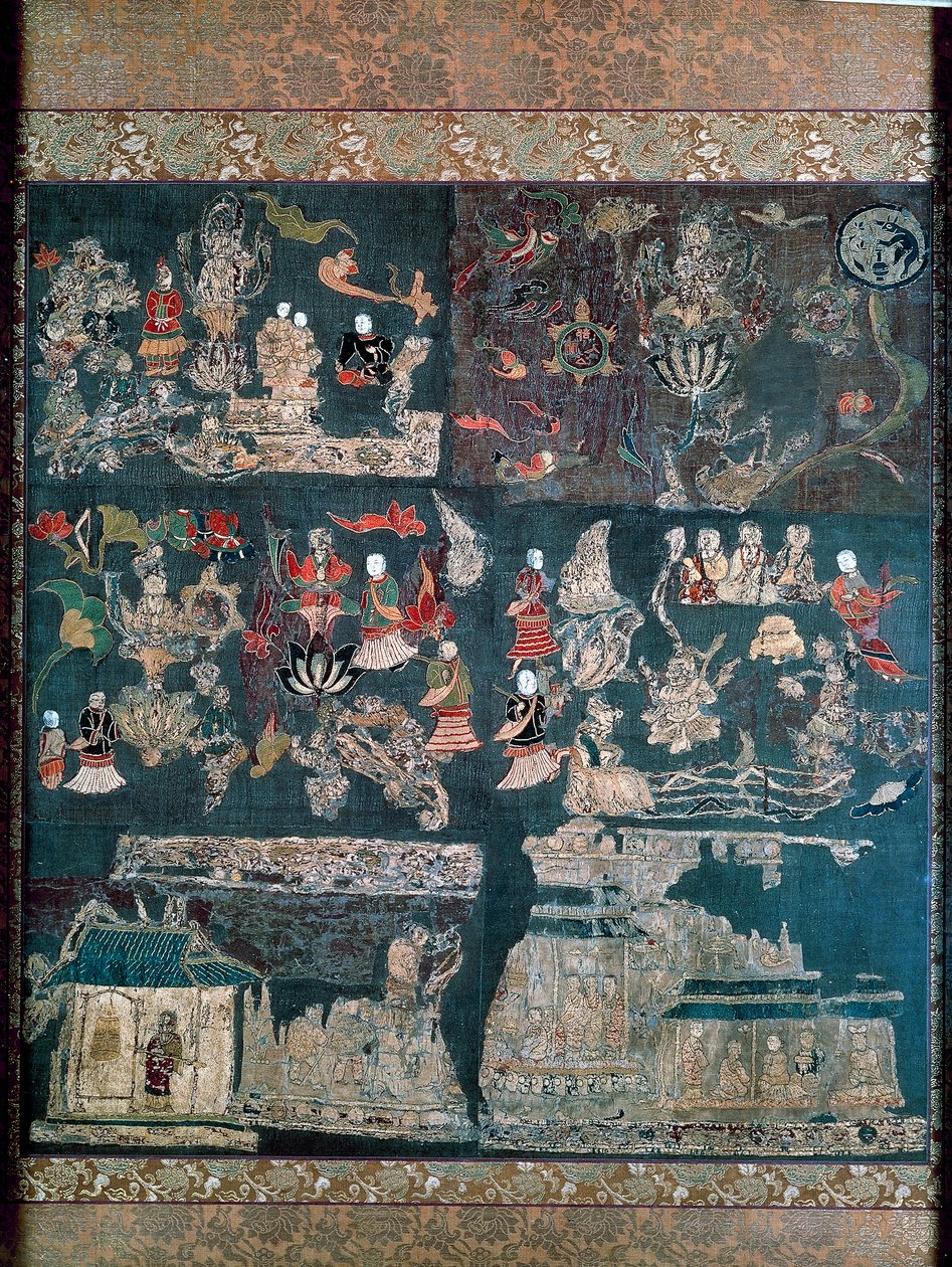 Buddhista paradicsom, a Chan Mystic története, Chuguji templom, Nara, Asuka-korszak (552-646), japán civilizáció alkotó: Japanese School