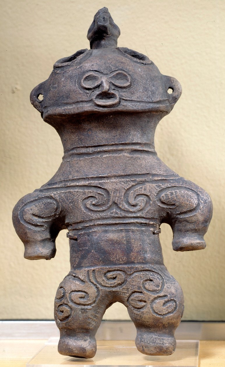 Dogu szobor Japán, magassága 20 cm, neolitikum, Jomon korszak alkotó: Japanese School