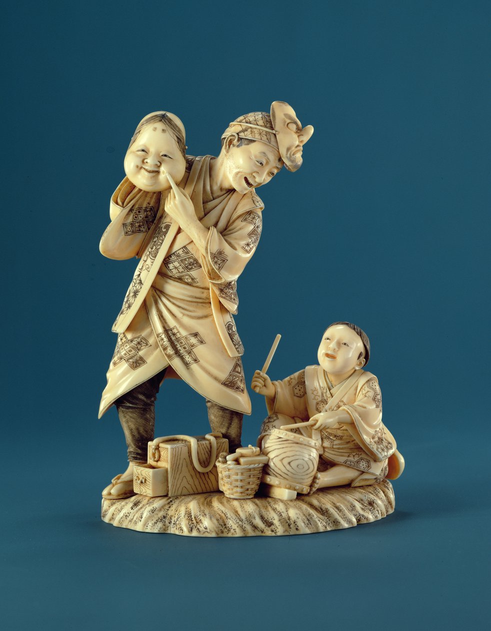 Entertainer, Okimono, Meiji Period alkotó: Japanese School