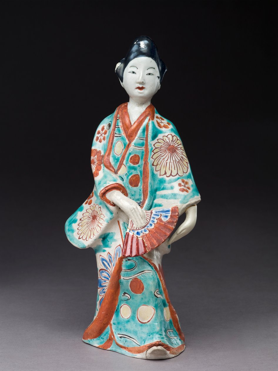 Táncoló nő figurája, japán, valószínűleg 17. század (cserép zománcozott mázzal) alkotó: Japanese School