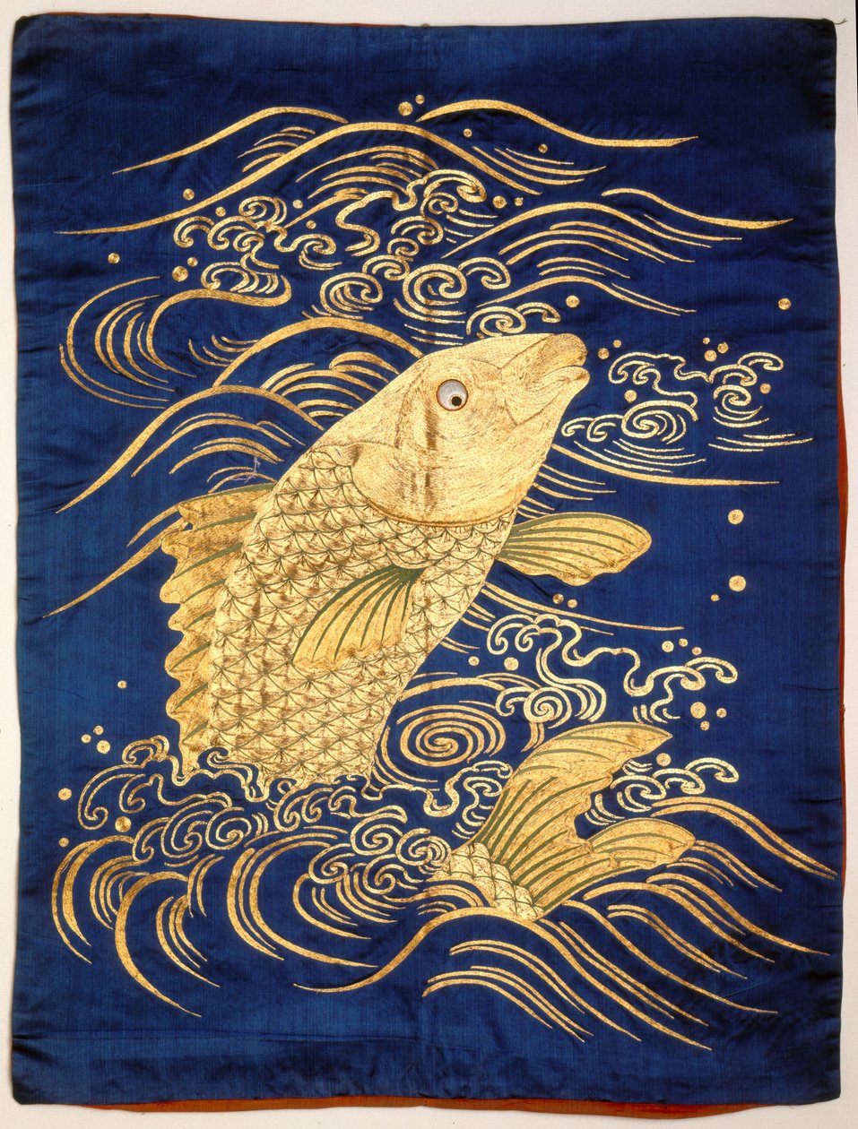 Ajándékborító (Fukusa) (arany borítású cérna) alkotó: Japanese School