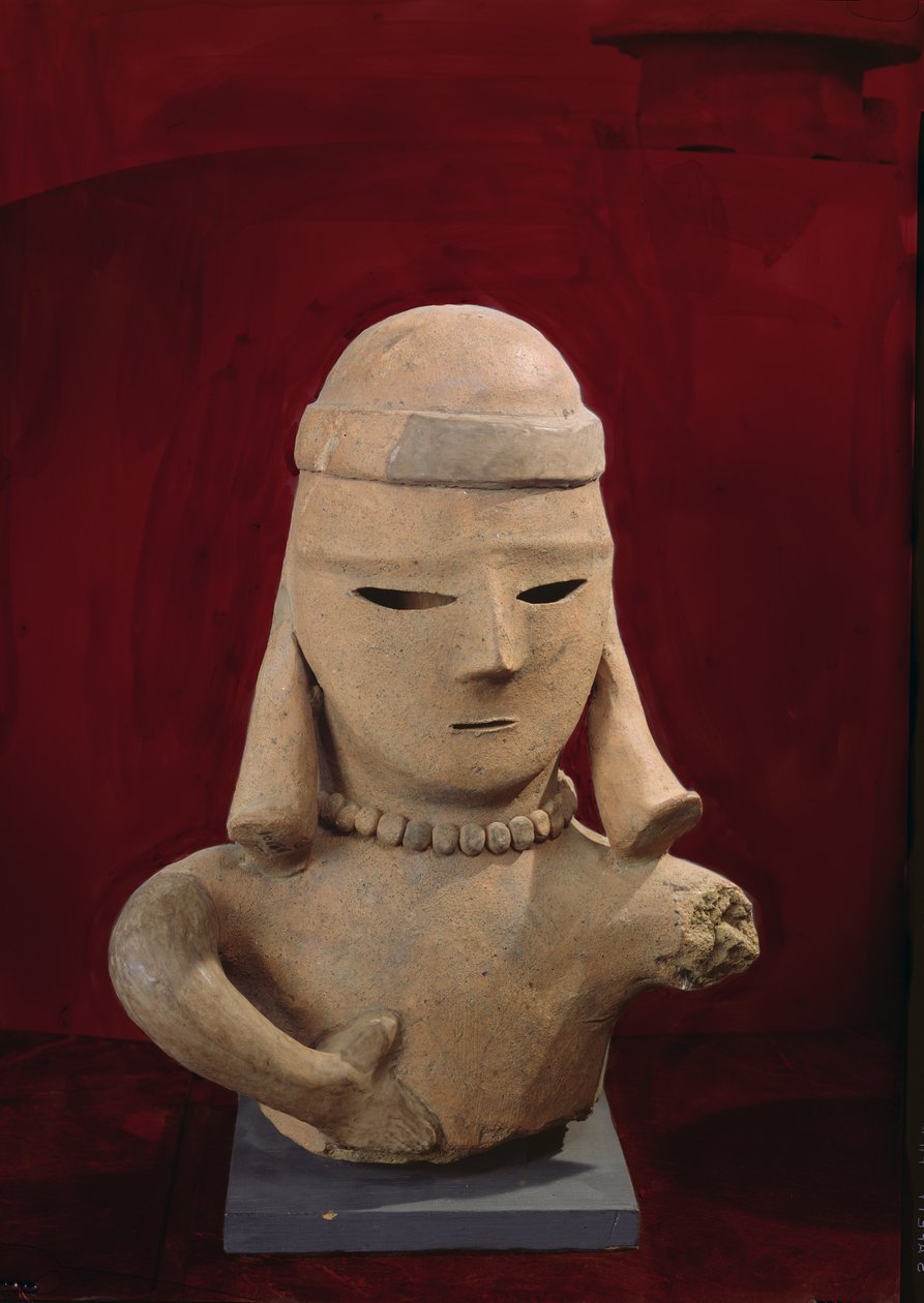 Haniwa figura, 250-550 (piros cserép) alkotó: Japanese School