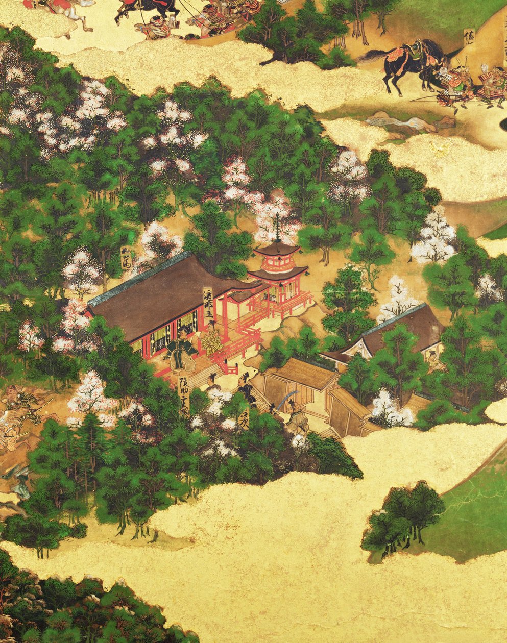 Heiji 1159-es felkelés, Momoyama-korszak (1568-1615) (tinta papíron) alkotó: Japanese School