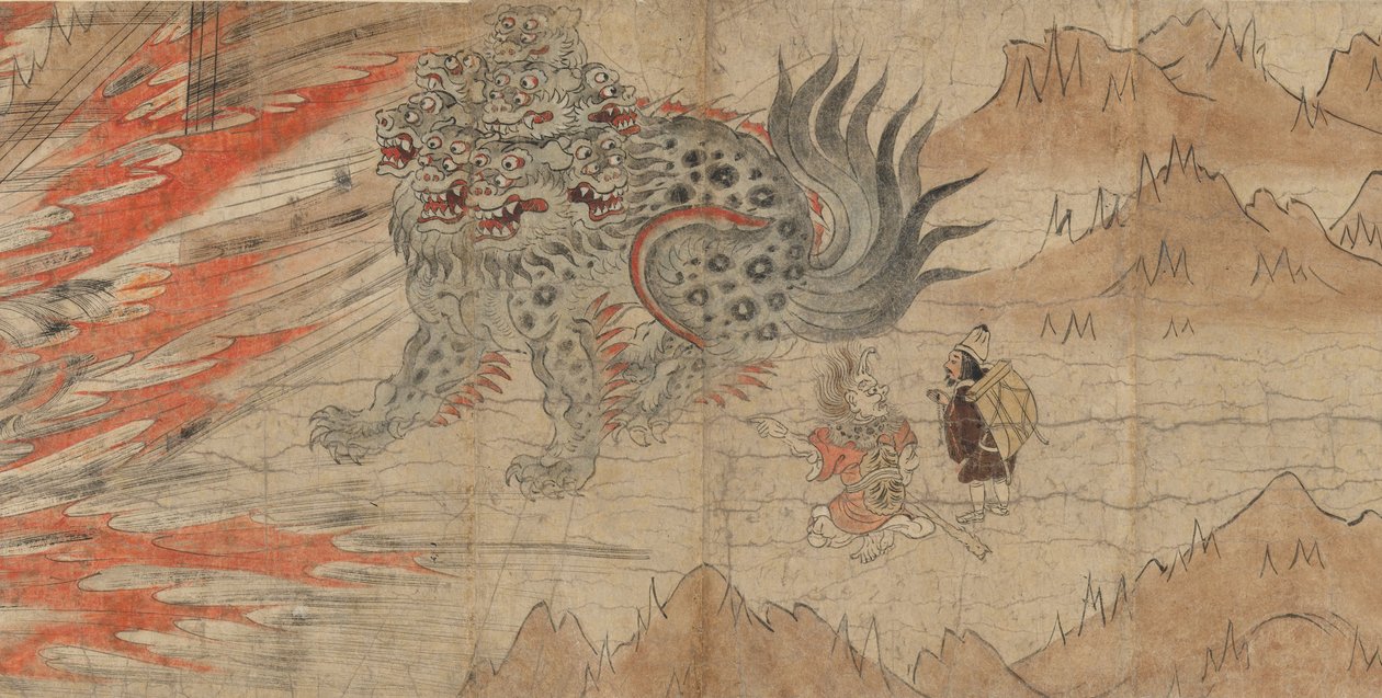 A Kitano Tenjin szentély illusztrált legendái, 13. század vége (tinta, aranyozott arany, papír) alkotó: Japanese School