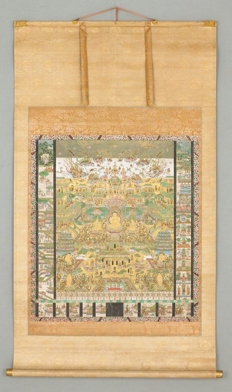 A Szemlélődés szútra illusztrációja
(Taima Mandara) alkotó: Japanese School