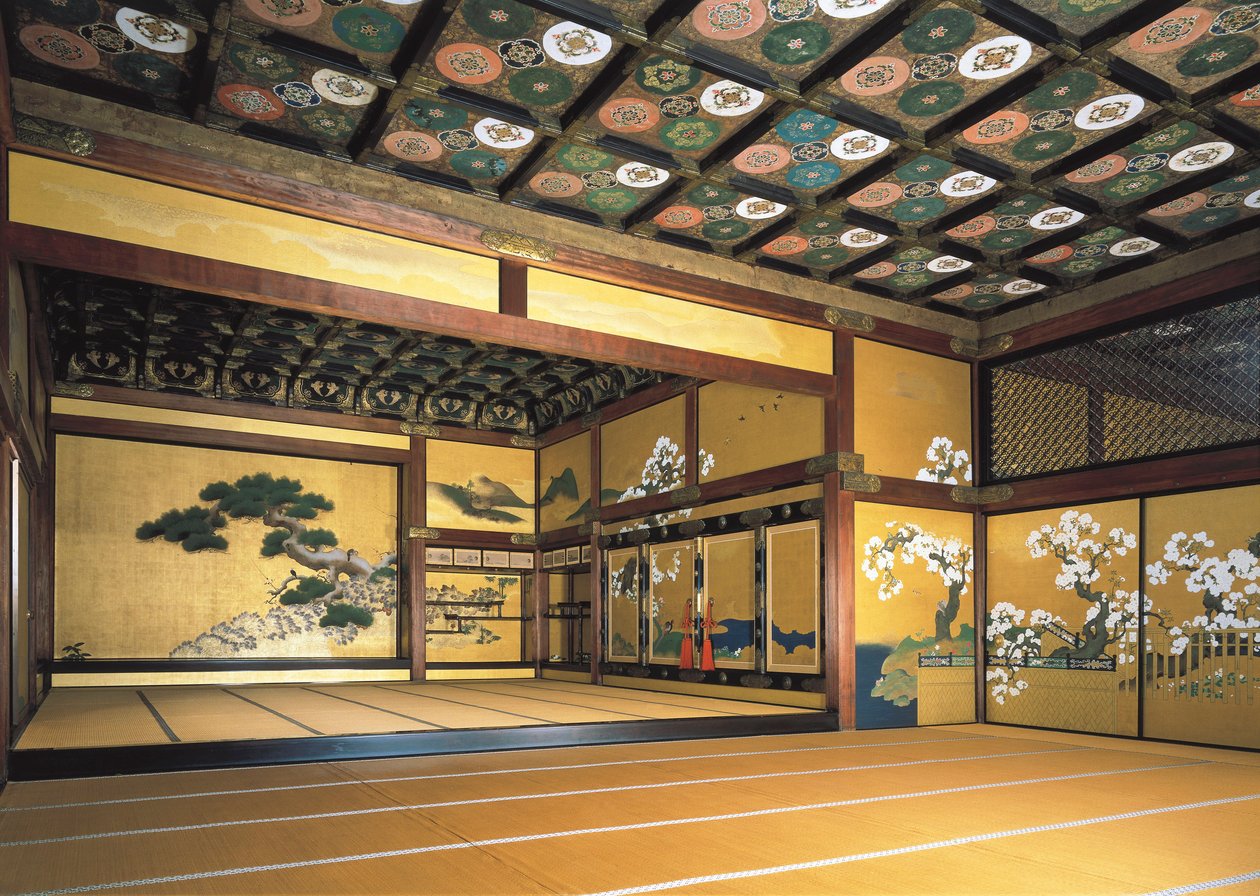 A Nijo-kastély belseje (1602-1626). Art Tokugawa. Építészet. Japán, Kiotó (fotó) alkotó: Japanese School
