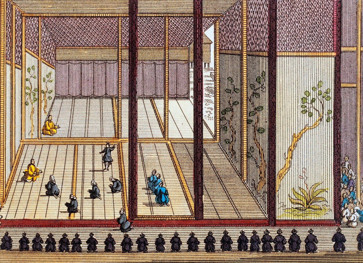 Interjúszoba a császári palotában alkotó: Japanese School