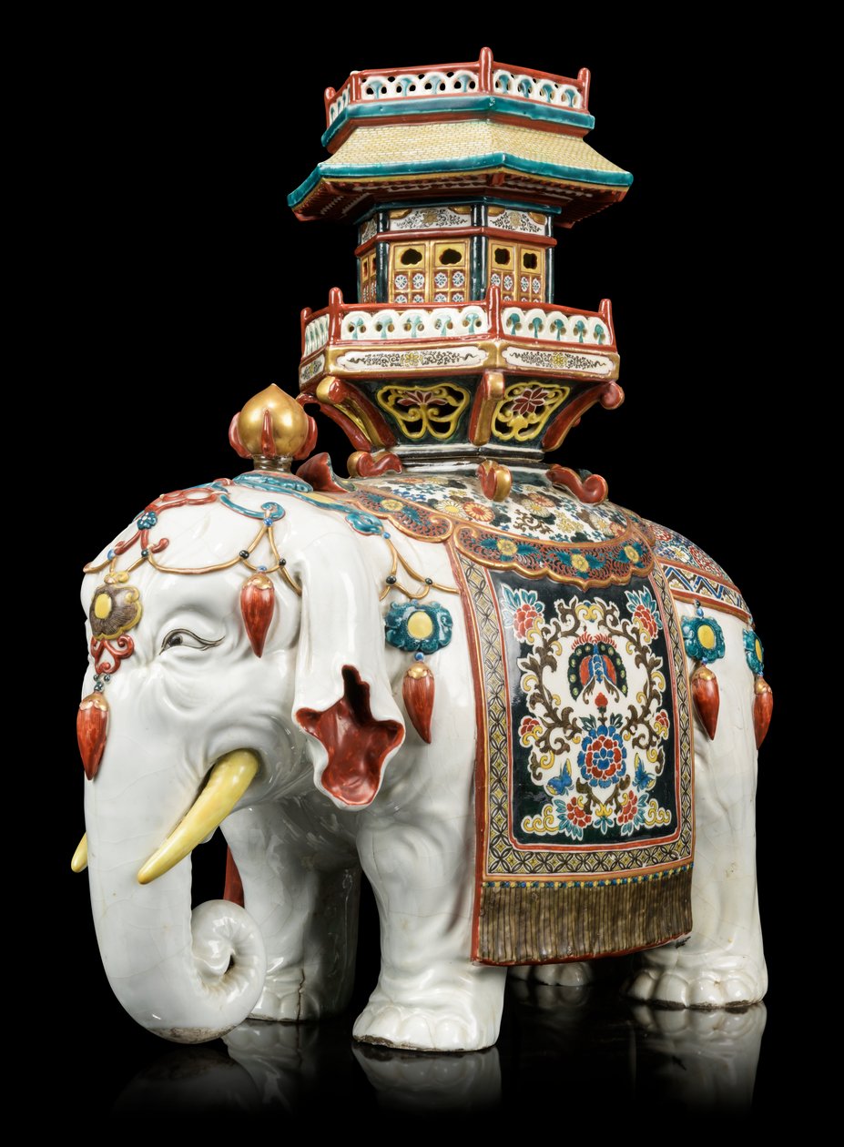Kakiemon-stílusú elefánt alkotó: Japanese School