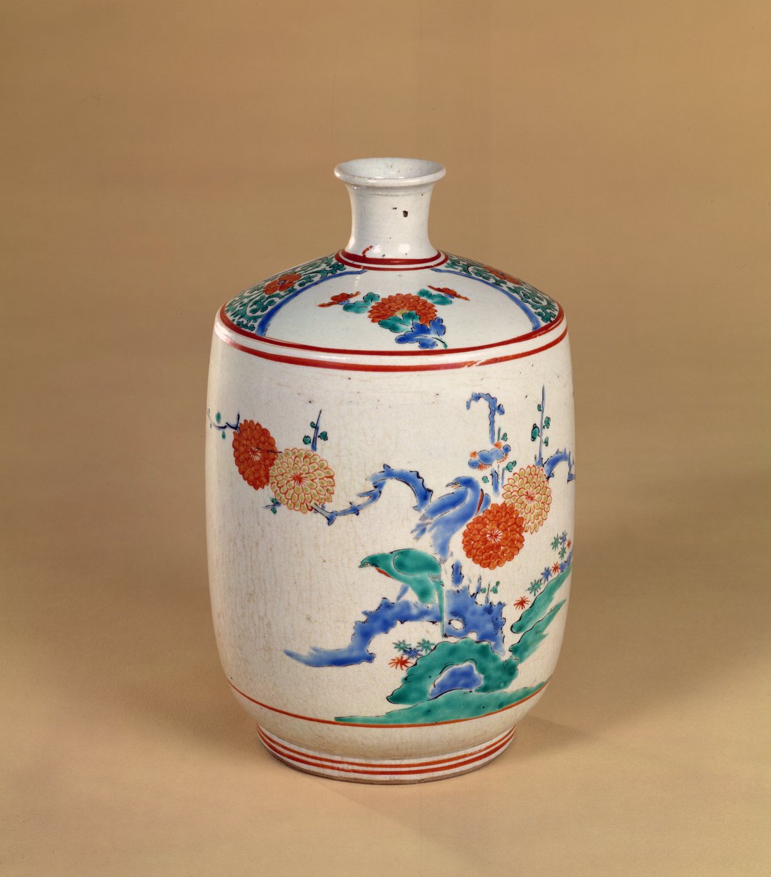 Kakiemon üveg virágdíszítéssel, Edo-korszak, 1660 körül (porcelán) alkotó: Japanese School