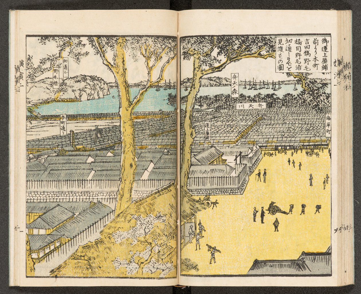 Térképek 198.b.21, f.19r, Jokohama kilátásai alkotó: Japanese School