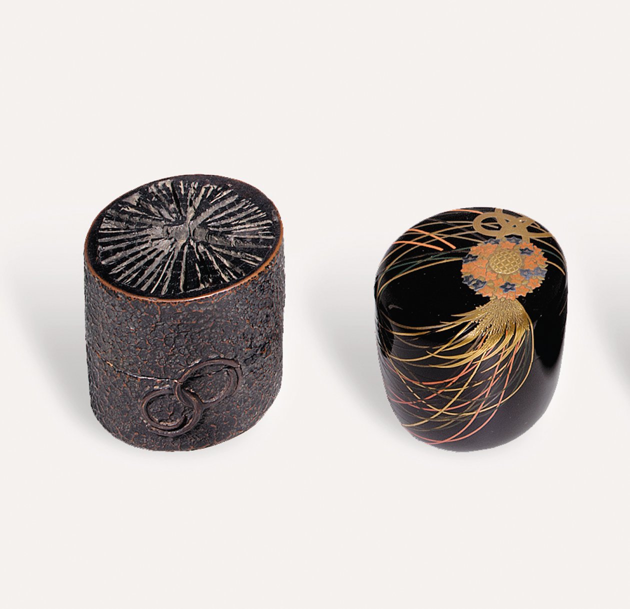 Nakatsugi tea caddy and Natsume tea caddy, Edo period alkotó: Japanese School