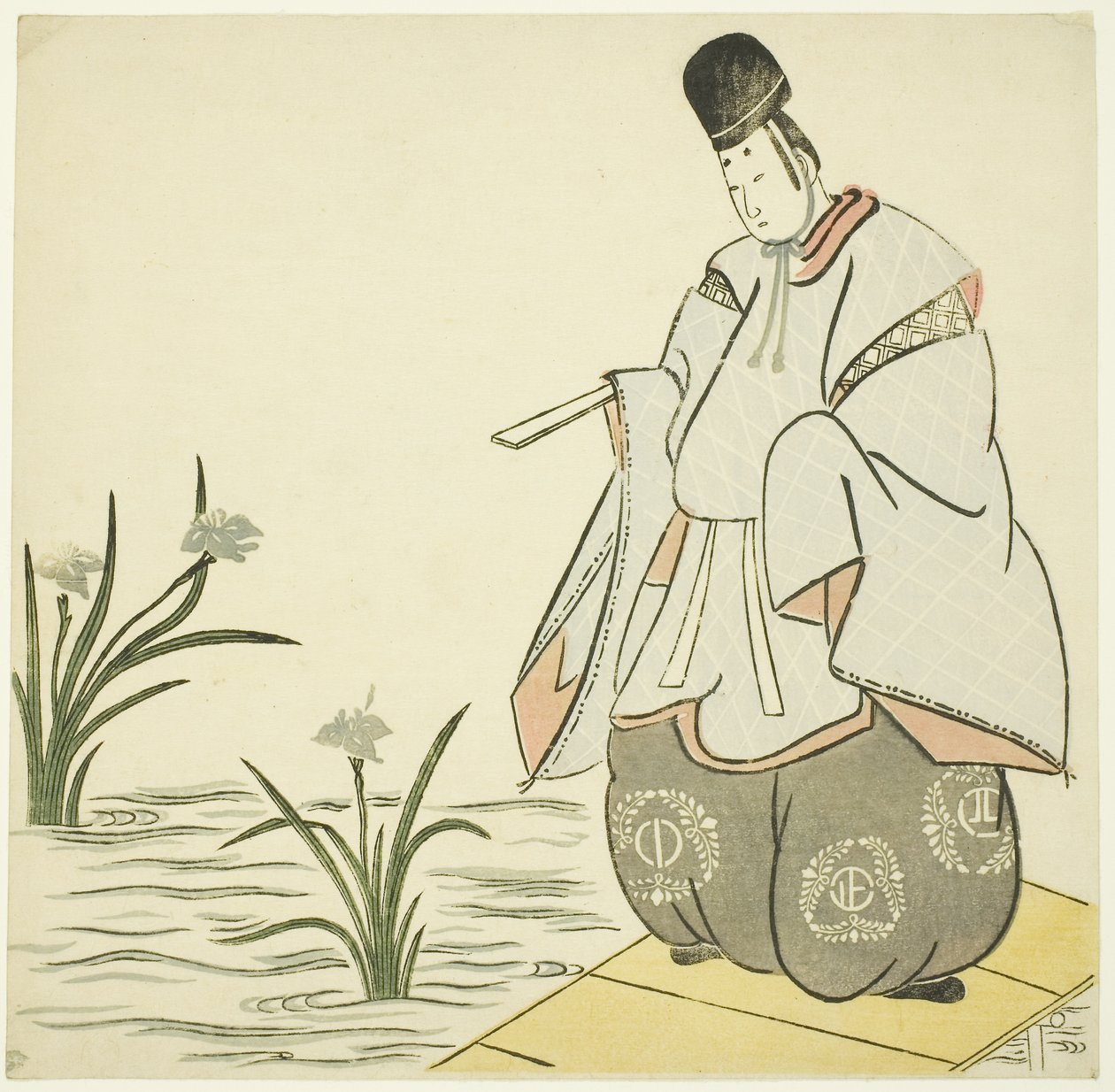 Narihira a Yatsuhashiban alkotó: Japanese School