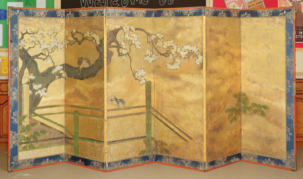 Egy pár festett paraván, japán, 17. század vége vagy 18. század eleje (a párért lásd: 144895) alkotó: Japanese School
