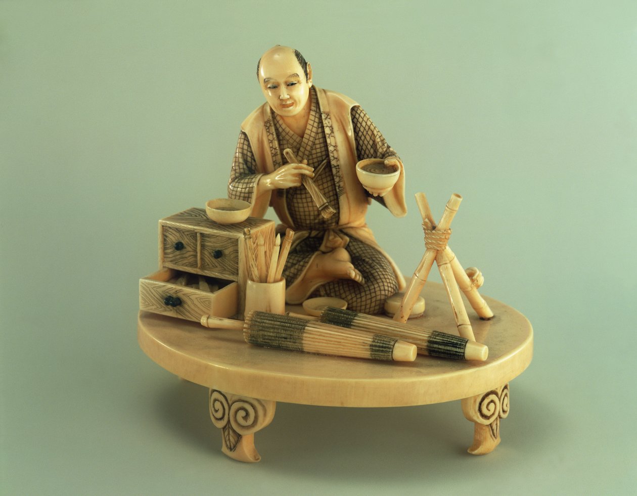 Napernyőkészítő, Okinomo, Edo-korszak (1600-1868) alkotó: Japanese School