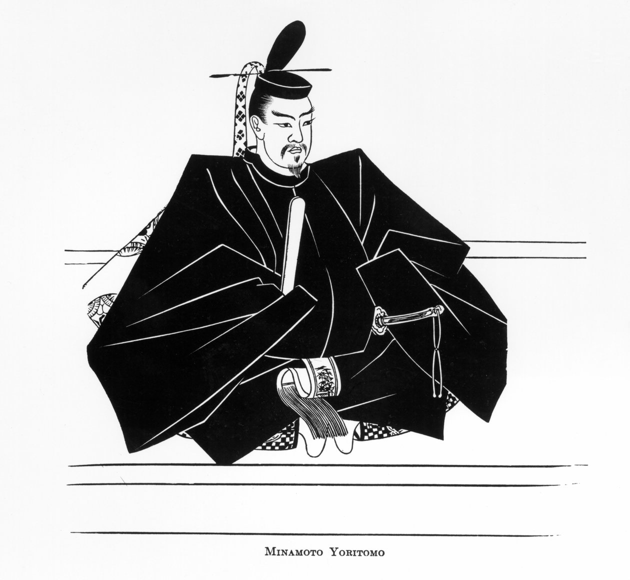 Minamoto Yoritomo portréja, A japán nép története című filmből alkotó: Japanese School