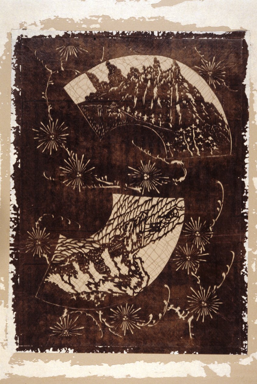 Stencil (papír) alkotó: Japanese School