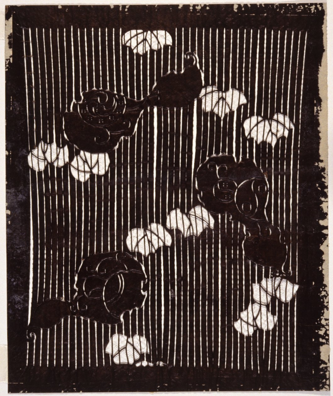 Stencil: tökök és levelek alkotó: Japanese School