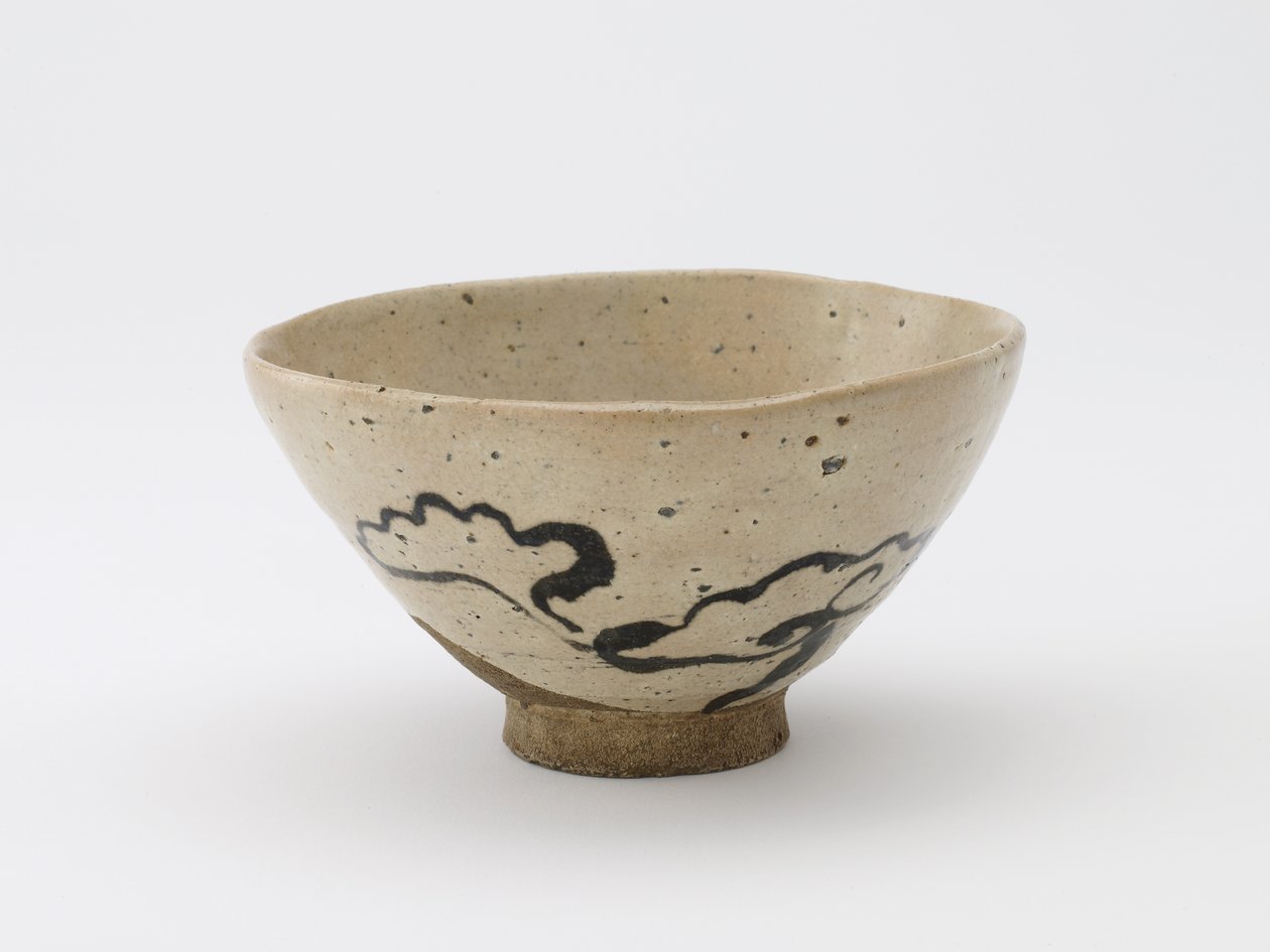 Teástál a halhatatlanság gombájával, Edo-korszak, 18-19. század (vas pigmenttel, átlátszó máz alatt) alkotó: Japanese School