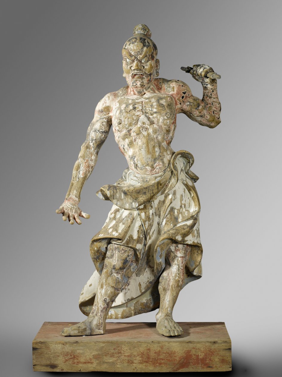 Temple Guardian, 1300-1400 körül (fa) alkotó: Japanese School