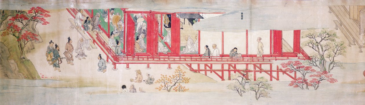 A Sógun háza (tinta selyemen) alkotó: Japanese School