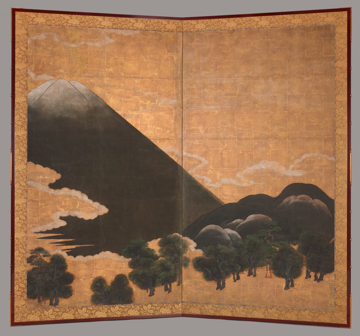 Kilátás a Fuji-hegyre alkotó: Japanese School