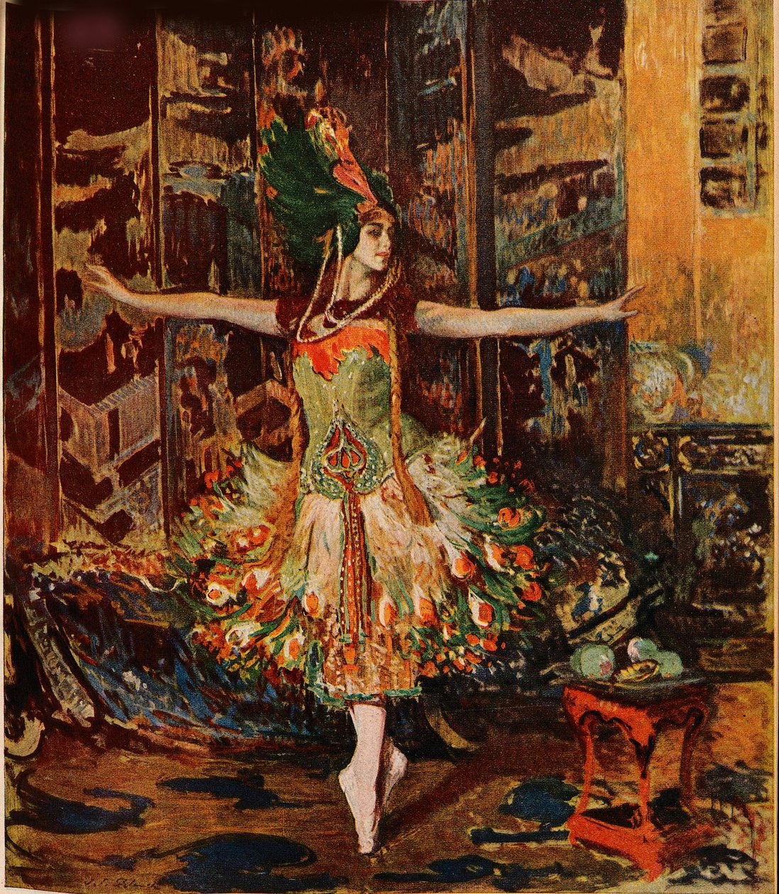 Tamara Karsavina. A Jugend Magazin címlapja, 1914 alkotó: Jaques Èmile Blanche