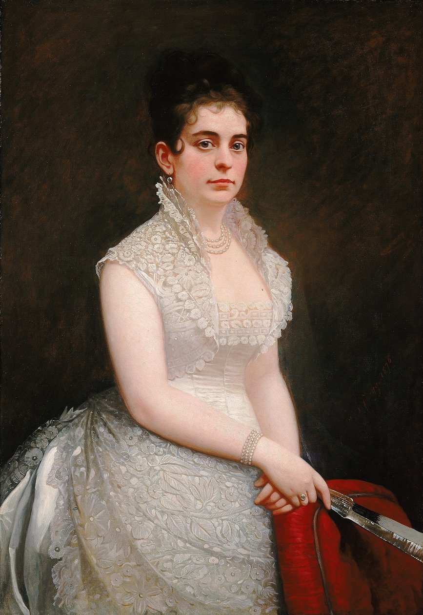 Alice Pike Barney, esküvői ruhában alkotó: Jared B. Flagg