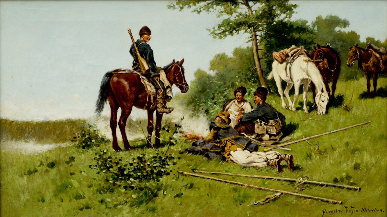 Kazah tábor alkotó: Jaroslav Friedrich Julius Vesin