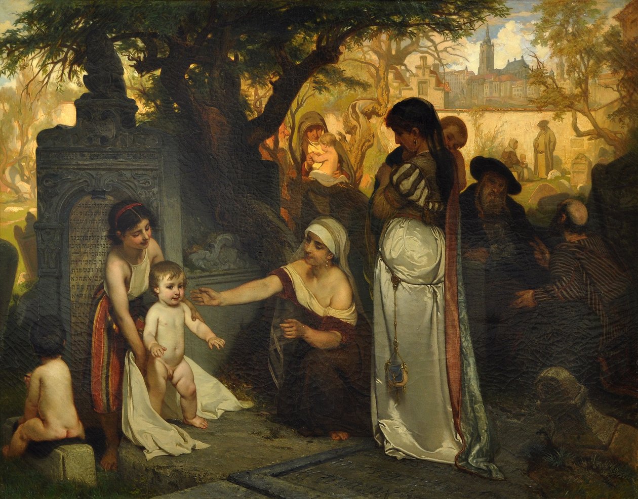 A prágai régi zsidó temető, 1857 alkotó: Jaroslav Cermak