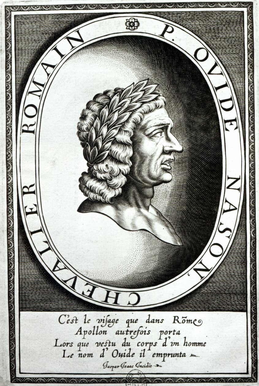 Ovidius portréja (Publius Ividius Naso) (Kr. e. 43-17) alkotó: Jaspar de Isaac