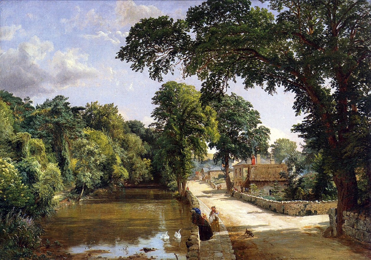 Bonchurch, Wight-sziget, 1859 alkotó: Jasper Francis Cropsey