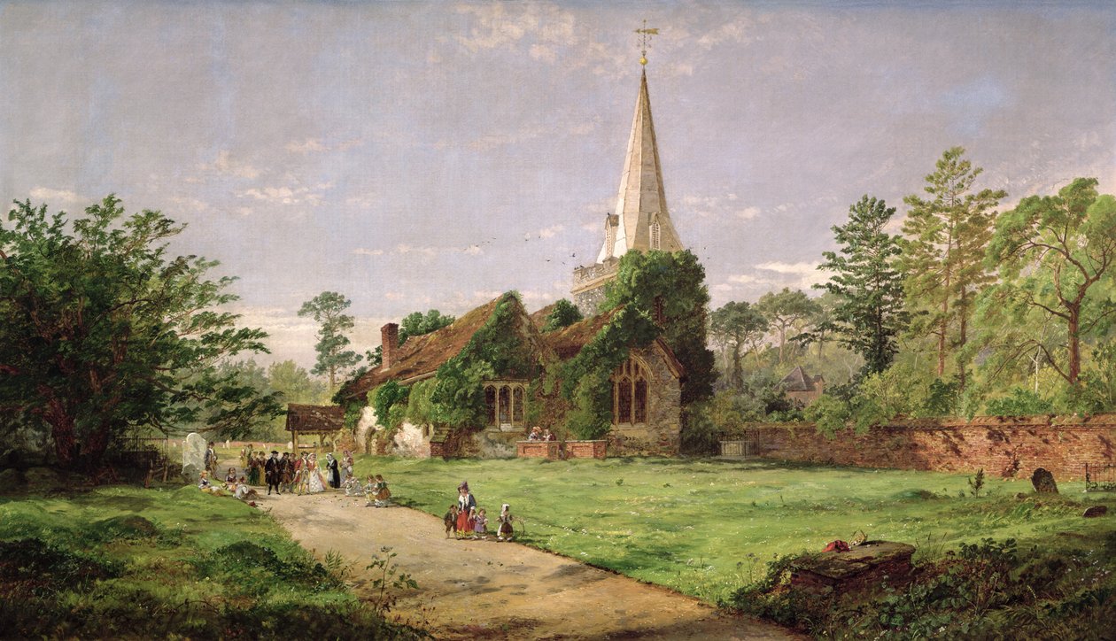 Stoke Poges templom alkotó: Jasper Francis Cropsey
