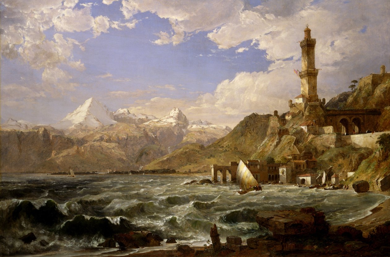 Genova partja alkotó: Jasper Francis Cropsey