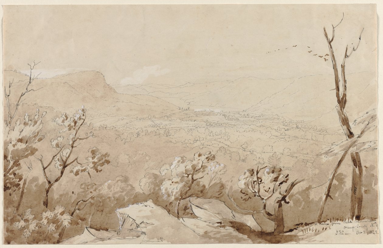 Kilátás a Bald Mountain-ról, Orange County, N. Y. alkotó: Jasper F. Cropsey