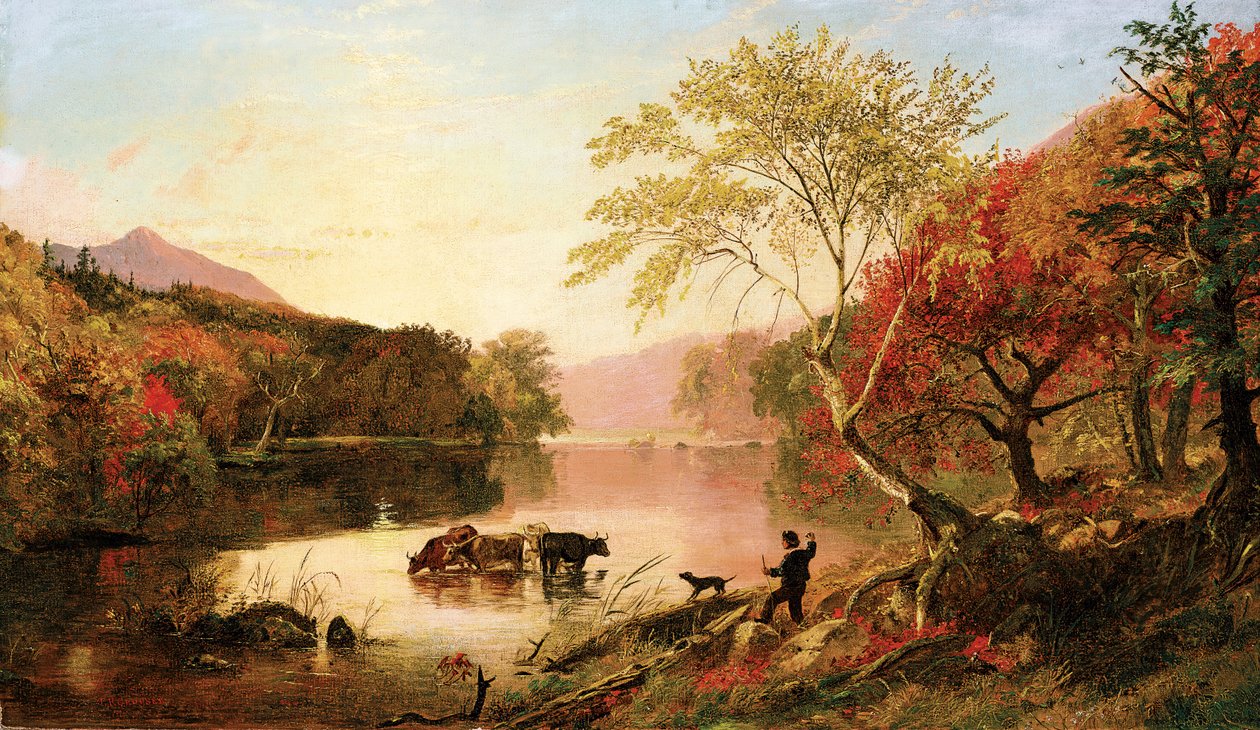 Ősz a Hudson folyón, 1861 körül (olaj, vászon) alkotó: Jasper Francis Cropsey