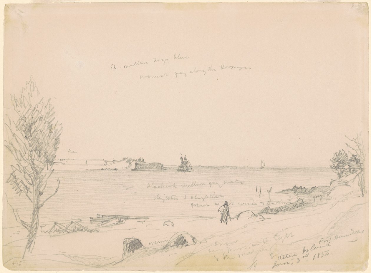 Fort Hamilton, Staten Island alkotó: Jasper Francis Cropsey